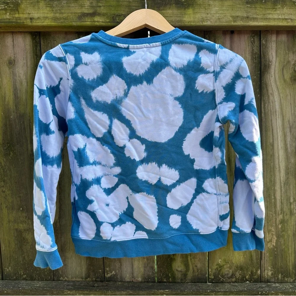 Nike Tie Dye Crewneck Sweatshirt Blue and‎ White Size Medium